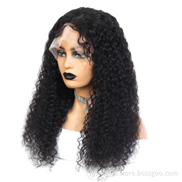 Curly Human Hair Transparent Hd Full Lace Wig,With Baby Hair Hd Lace Front Wig,Virgin Glueless HD Lace Wigs Overnight Delivery